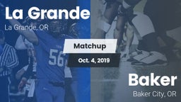 Matchup: La Grande vs. Baker  2019