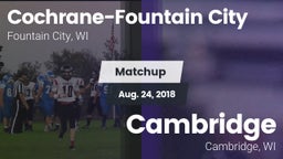 Matchup: Cochrane-Fountain Ci vs. Cambridge  2018