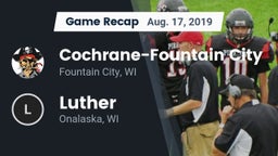 Recap: Cochrane-Fountain City  vs. Luther  2019