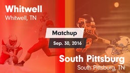 Matchup: Whitwell vs. South Pittsburg  2016