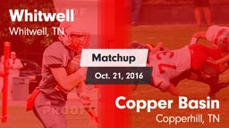Matchup: Whitwell vs. Copper Basin  2016