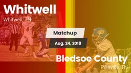 Matchup: Whitwell vs. Bledsoe County  2018