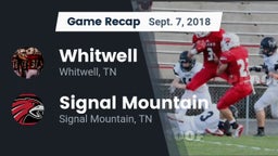 Recap: Whitwell  vs. Signal Mountain  2018