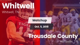 Matchup: Whitwell vs. Trousdale County  2018