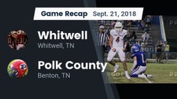 Recap: Whitwell  vs. Polk County  2018