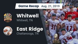 Recap: Whitwell  vs. East Ridge  2019