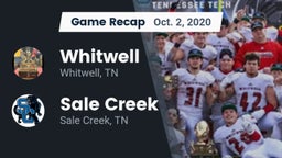 Recap: Whitwell  vs. Sale Creek  2020