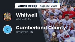Recap: Whitwell  vs. Cumberland County  2021