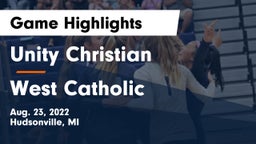 Unity Christian  vs West Catholic  Game Highlights - Aug. 23, 2022