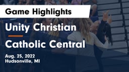 Unity Christian  vs Catholic Central Game Highlights - Aug. 25, 2022