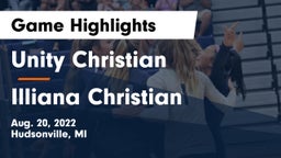 Unity Christian  vs Illiana Christian   Game Highlights - Aug. 20, 2022