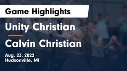 Unity Christian  vs Calvin Christian Game Highlights - Aug. 23, 2022
