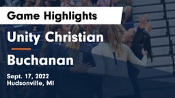 Unity Christian  vs Buchanan Game Highlights - Sept. 17, 2022