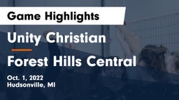 Unity Christian  vs Forest Hills Central Game Highlights - Oct. 1, 2022