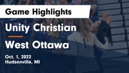 Unity Christian  vs West Ottawa Game Highlights - Oct. 1, 2022