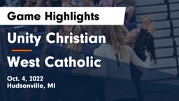 Unity Christian  vs West Catholic Game Highlights - Oct. 4, 2022