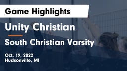 Unity Christian  vs South Christian Varsity Game Highlights - Oct. 19, 2022