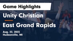Unity Christian  vs East Grand Rapids  Game Highlights - Aug. 22, 2023