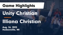 Unity Christian  vs Illiana Christian Game Highlights - Aug. 26, 2023
