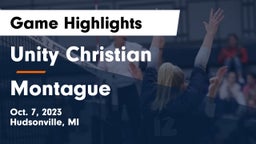 Unity Christian  vs Montague  Game Highlights - Oct. 7, 2023