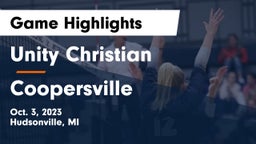 Unity Christian  vs Coopersville  Game Highlights - Oct. 3, 2023