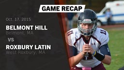 Recap: Belmont Hill  vs. Roxbury Latin  2015