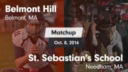 Matchup: Belmont Hill vs. St. Sebastian's School 2016