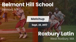 Matchup: Belmont Hill vs. Roxbury Latin  2017