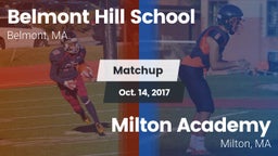 Matchup: Belmont Hill vs. Milton Academy  2017