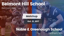 Matchup: Belmont Hill vs. Noble & Greenough School 2017
