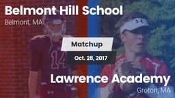Matchup: Belmont Hill vs. Lawrence Academy  2017