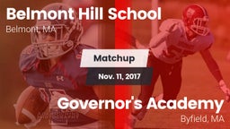 Matchup: Belmont Hill vs. Governor's Academy  2017