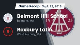 Recap: Belmont Hill School vs. Roxbury Latin  2018