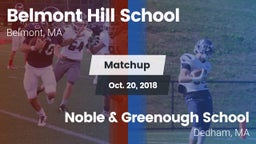 Matchup: Belmont Hill vs. Noble & Greenough School 2018