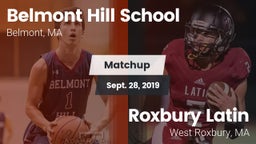 Matchup: Belmont Hill vs. Roxbury Latin  2019