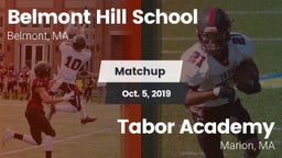 Matchup: Belmont Hill vs. Tabor Academy  2019
