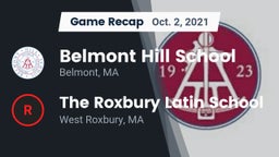 Recap: Belmont Hill School vs. The Roxbury Latin School 2021