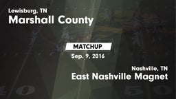 Matchup: Marshall County vs. East Nashville Magnet 2016