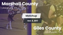 Matchup: Marshall County vs. Giles County  2017
