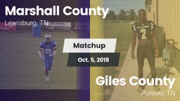 Matchup: Marshall County vs. Giles County  2018