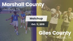 Matchup: Marshall County vs. Giles County  2019