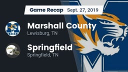 Recap: Marshall County  vs. Springfield  2019