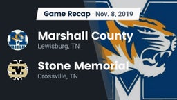 Recap: Marshall County  vs. Stone Memorial  2019