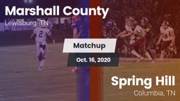Matchup: Marshall County vs. Spring Hill  2020
