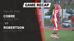 Recap: Cobre  vs. Robertson  2016