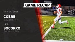 Recap: Cobre  vs. Socorro  2016