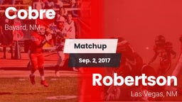 Matchup: Cobre vs. Robertson  2017