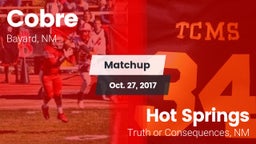 Matchup: Cobre vs. Hot Springs  2017