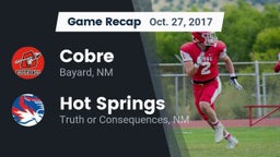 Recap: Cobre  vs. Hot Springs  2017