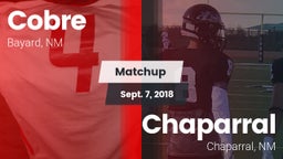 Matchup: Cobre vs. Chaparral  2018